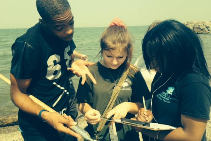 Biotic sampling in Clear Fork’s land lab